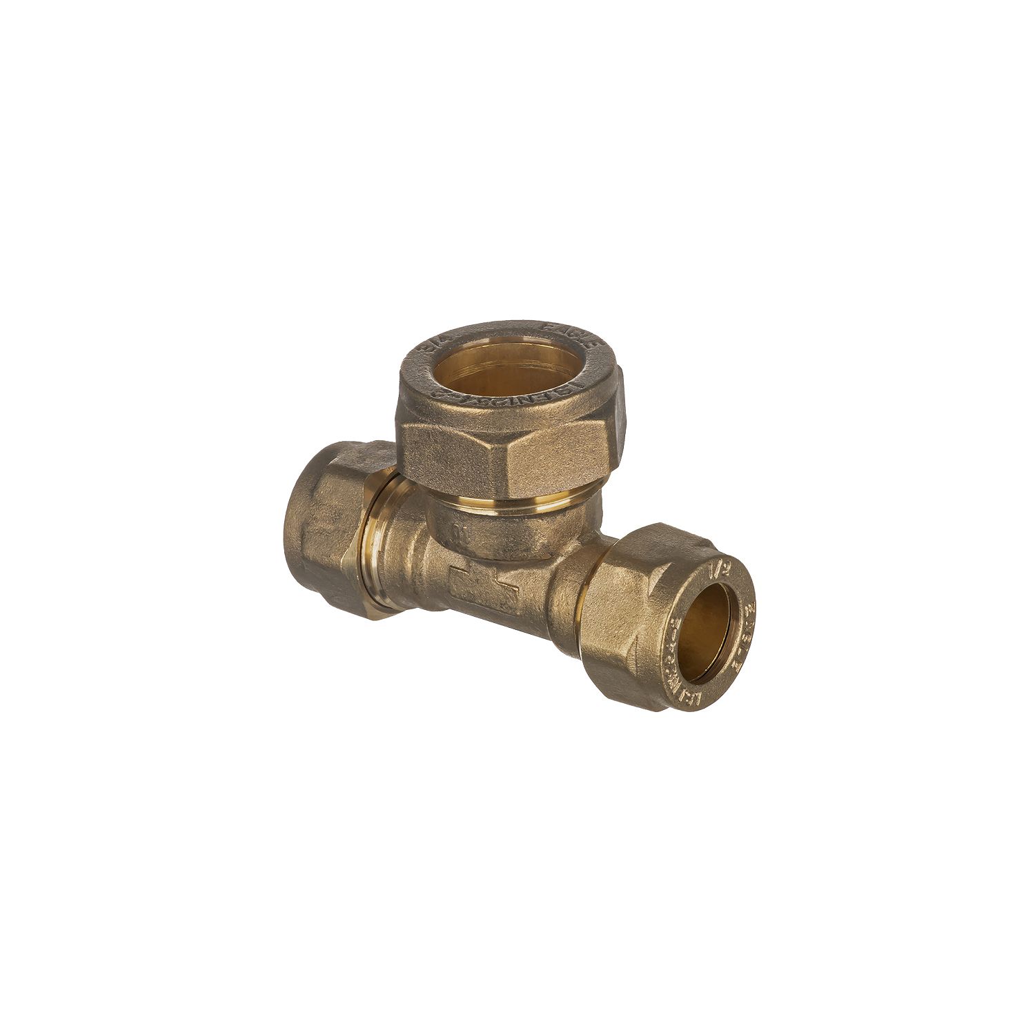 Easi Plumb Brass Compression Reducing Tee (Dia) 14.7mm x 14.7mm x 21mm