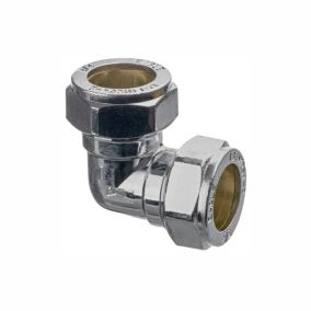 Easi Plumb Brass Fittings Compression Angled Equal Coupler (Dia)14.7mm 14.7mm