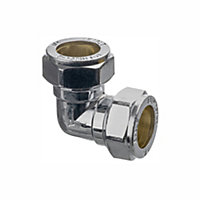 Easi Plumb Brass Fittings Compression Angled Equal Coupler (Dia)14.7mm