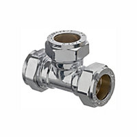 Easi Plumb Brass Fittings Compression Angled Equal Coupler (Dia)21mm