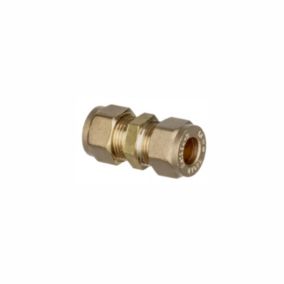 Easi Plumb Brass Fittings Compression Straight Equal Coupler (Dia)10mm