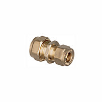 Easi Plumb Brass Fittings Compression Straight Reducing Coupler (Dia)10mm