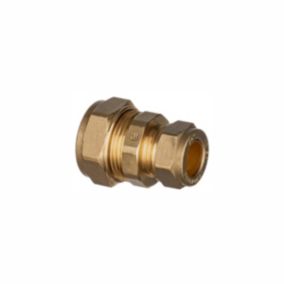 Easi Plumb Brass Fittings Compression Straight Reducing Coupler (Dia)14.7mm