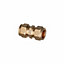 Easi Plumb Brass Fittings Compression Straight Reducing Coupler (Dia)22mm (Dia)21mm 21mm