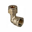 Easi Plumb Brass Fittings Female Compression Angled Reducing Coupler (Dia)10mm x ½" 10mm