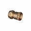Easi Plumb Brass Fittings Female Compression Straight Equal Coupler (Dia)12.7mm x ½"