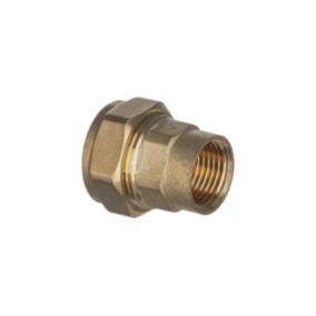 Easi Plumb Brass Fittings Female Compression Straight Reducing Coupler (Dia)19.05mm x 1"