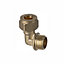 Easi Plumb Brass Fittings Male Compression Angled Reducing Coupler (Dia)10mm x ⅜"