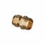 Easi Plumb Brass Fittings Male Compression Straight Reducing Coupler (Dia)21mm x ½"