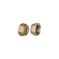 Easi Plumb Brass Round Compression Blanking cap (Dia)14.7mm ½"