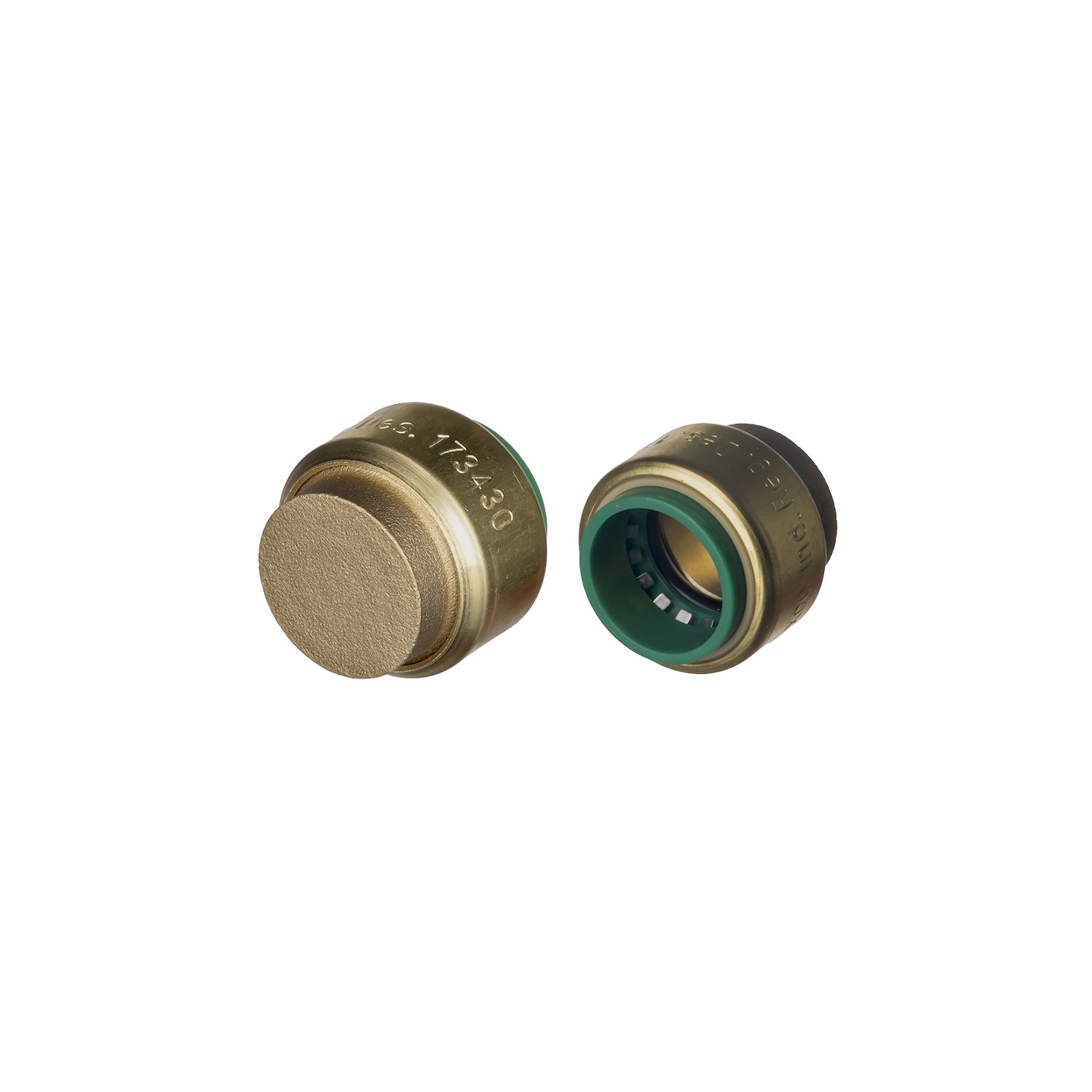 Easi Plumb Brass Round Pushfit Stop end (Dia)14.7mm DIY at B&Q