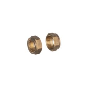 Easi Plumb Brass Round Threaded Blanking cap (Dia)27.4mm 1"