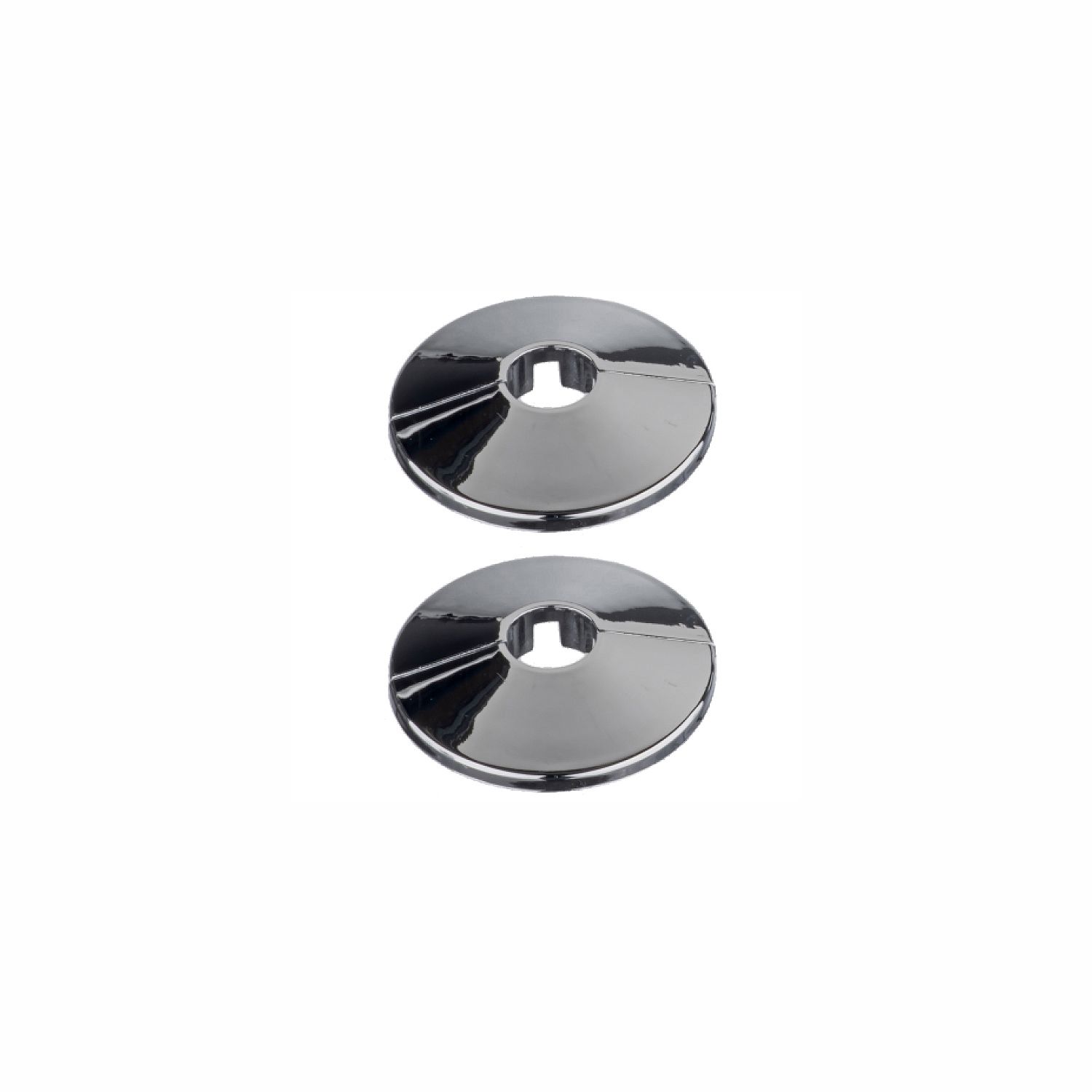 Easi Plumb Chrome effect Pipe hole cover (Dia)19mm, Pack of 2 DIY at B&Q