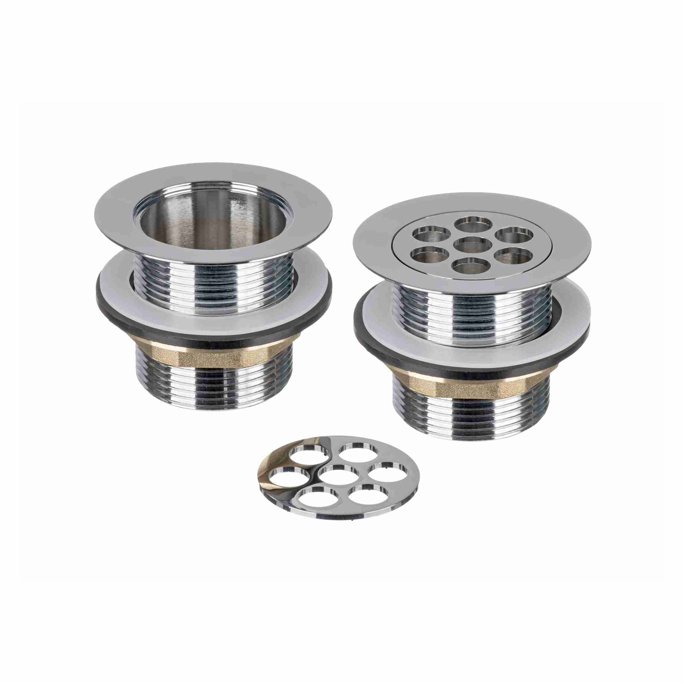 Easi Plumb Chromeplated Unslotted Access Shower Waste (Dia)46mm