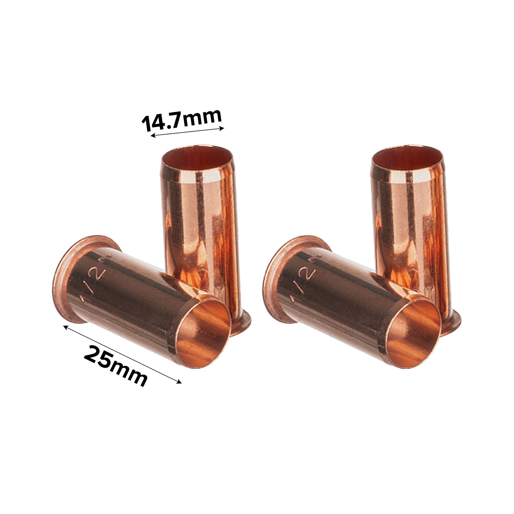 Easi Plumb ½" Copper Compression Pipe insert (Dia)14.7mm, Pack of 4