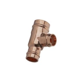 Easi Plumb Copper Solder ring Reducing Tee (Dia) 27.4mm x 21mm x 21mm