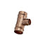Easi Plumb Copper Solder ring Reducing Tee (Dia) 27.4mm x 27.4mm x 14.7mm