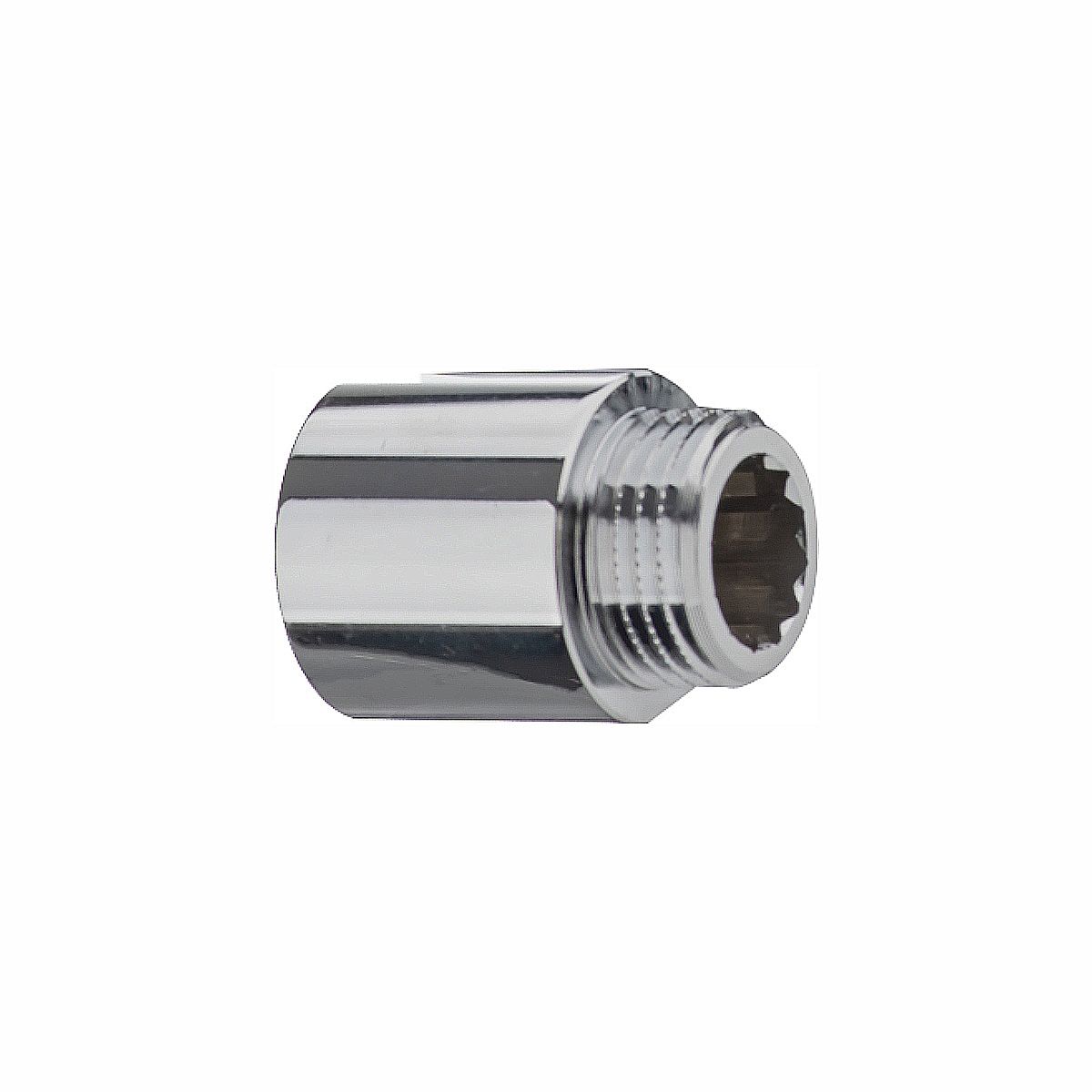 Easi Plumb EP1250EP Chrome effect Non-adjustable Round 180° Coupler