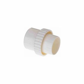 Easi Plumb EP32FWC White Solvent weld Non-adjustable Round 180° Waste pipe Connector (Dia)32mm