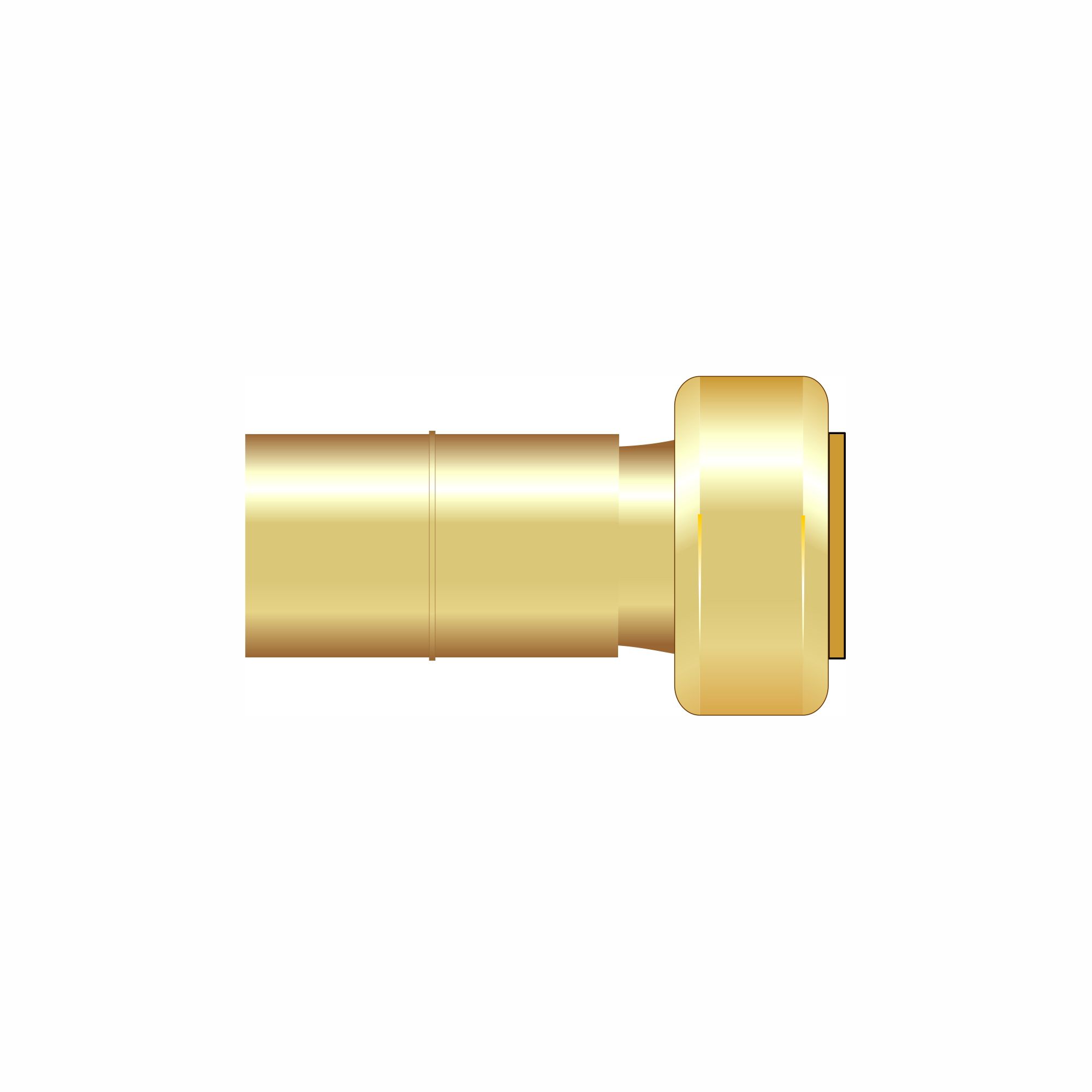 Easi Plumb EPP483412 Push-fit Straight Pipe fitting reducer (Dia)21mm x 14.7mm