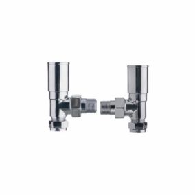 Easi Plumb EPRV100AP Gloss Angled Manual Towel warmer valve (Dia)14.7mm