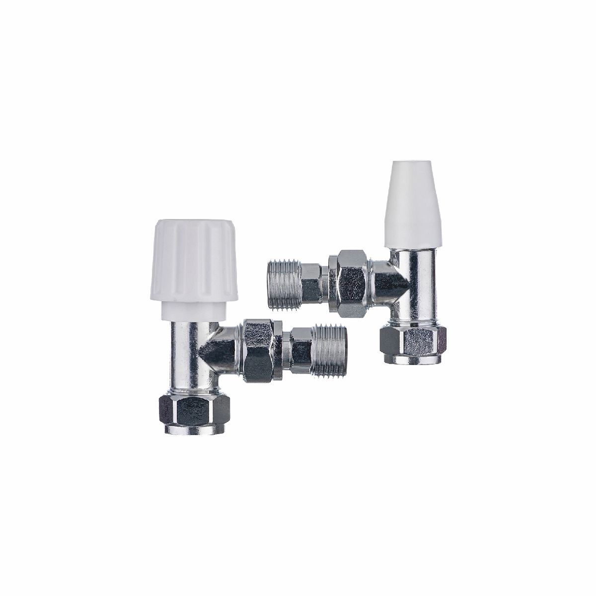 Easi Plumb EPRV400 Angled Manual Radiator valve (Dia)14.7mm, Pack of 1