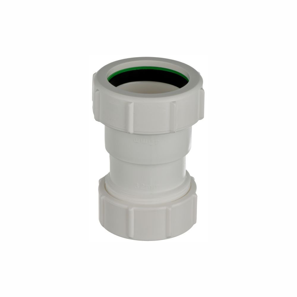 Easi Plumb EPU112R Compression Straight Pipe fitting reducer (Dia)40mm x 32mm