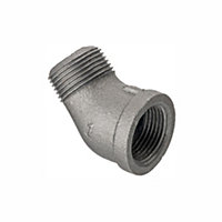 Easi Plumb Malleable Iron Fittings Threaded 90° Equal Knuckle Pipe elbow (Dia)27.4mm 27.4mm