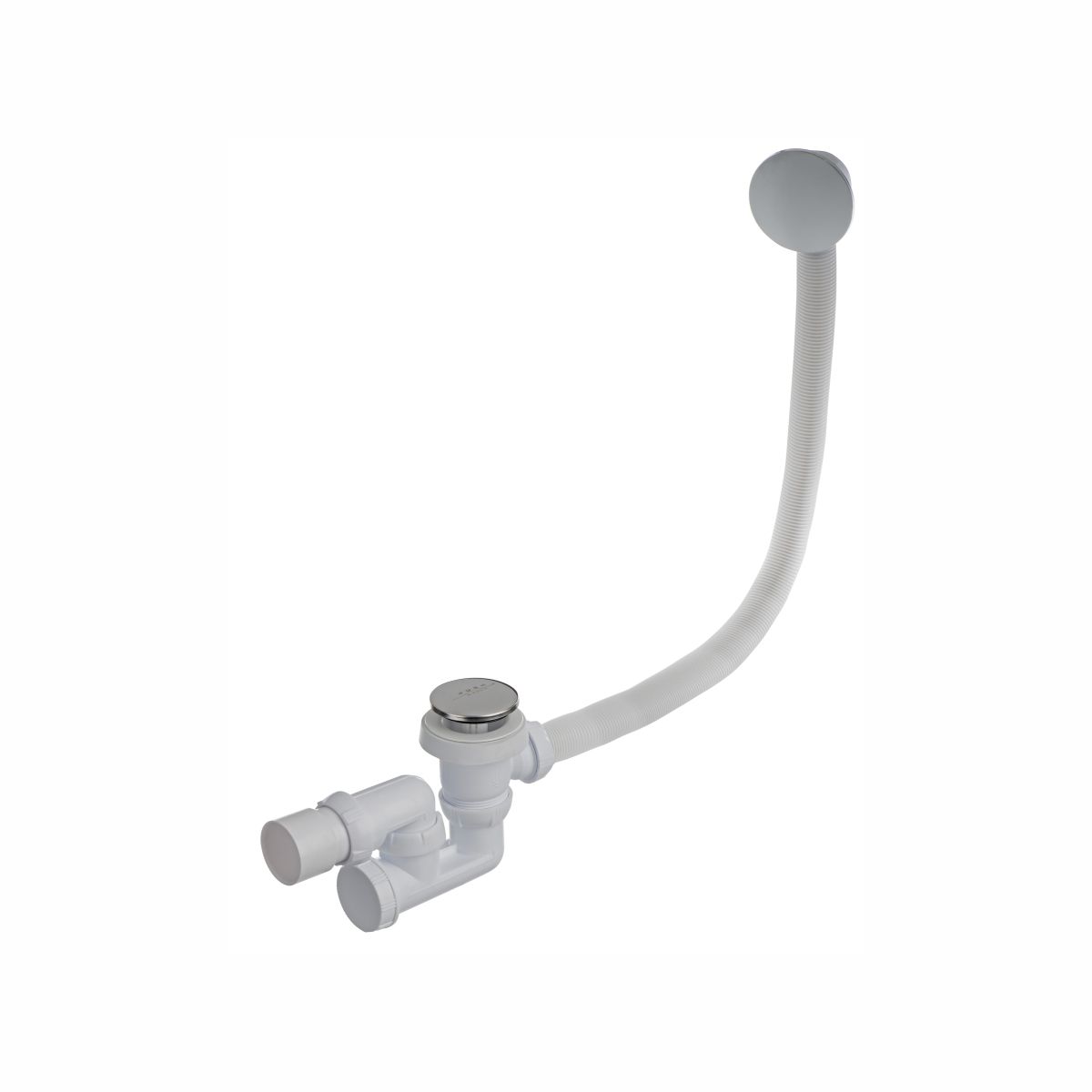 Easi Plumb Plumbing Parts & Accessories Chrome Brass & plastic 380mm Rotatable valve Unslotted Waste & overflow (Dia)38.1mm