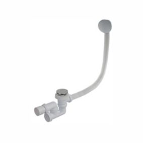 Easi Plumb Plumbing Parts & Accessories Chrome Brass & plastic Rotatable valve Waste & overflow (Dia)38.1mm