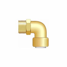 Easi Plumb Push-fit 90° Equal Knuckle Pipe elbow (Dia)21mm