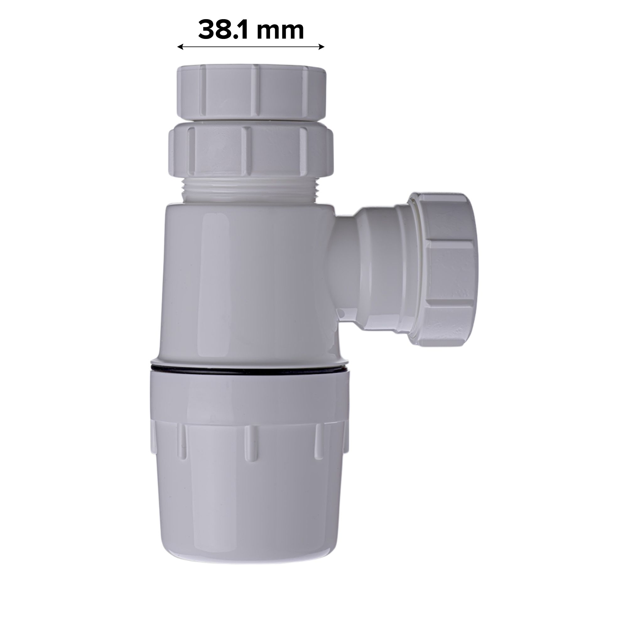 Easi Plumb Round Non-adjustable height Bottle Sink & basin Trap 1½"