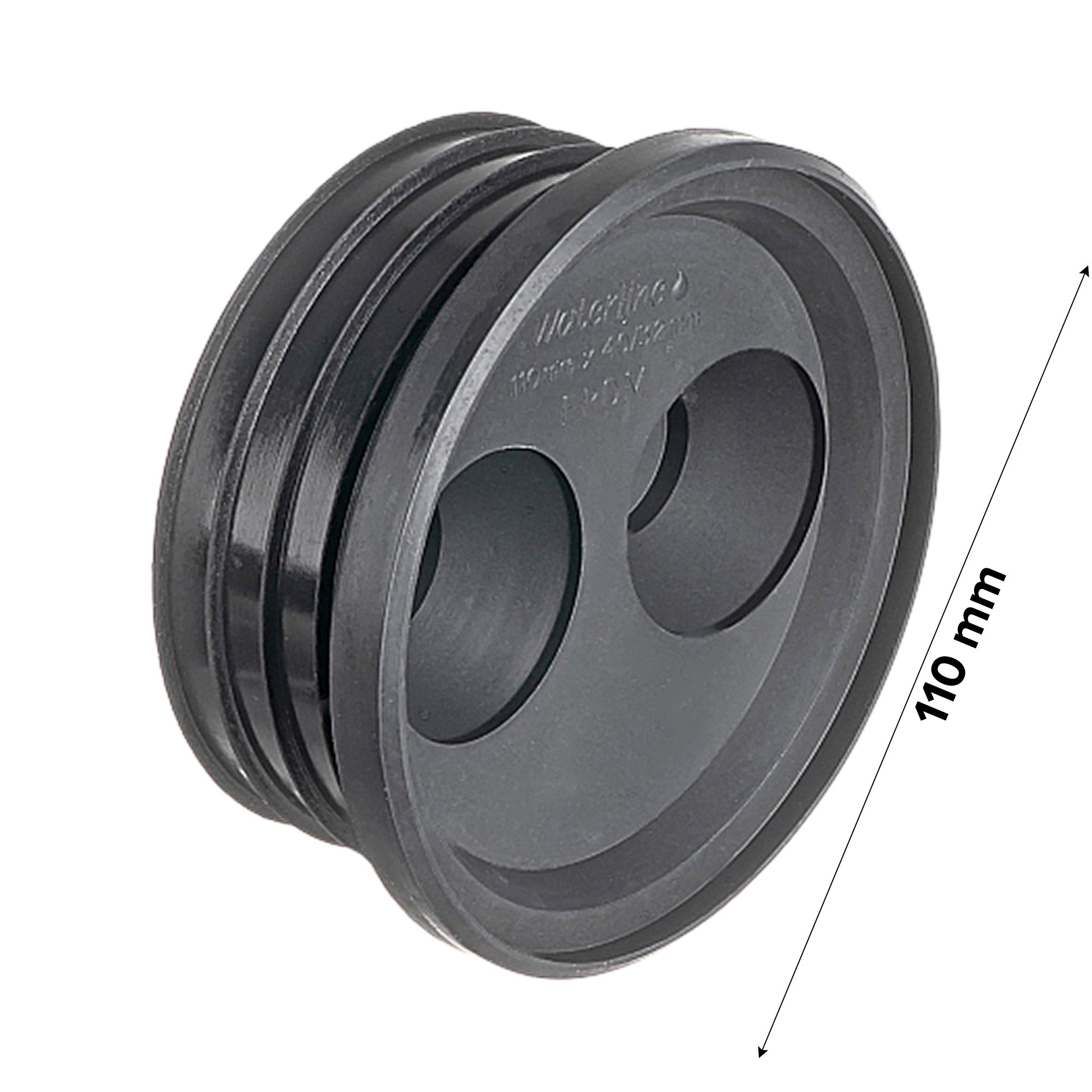 Easi Plumb Rubber Round Push-fit Blanking plug (Dia)110mm 4"