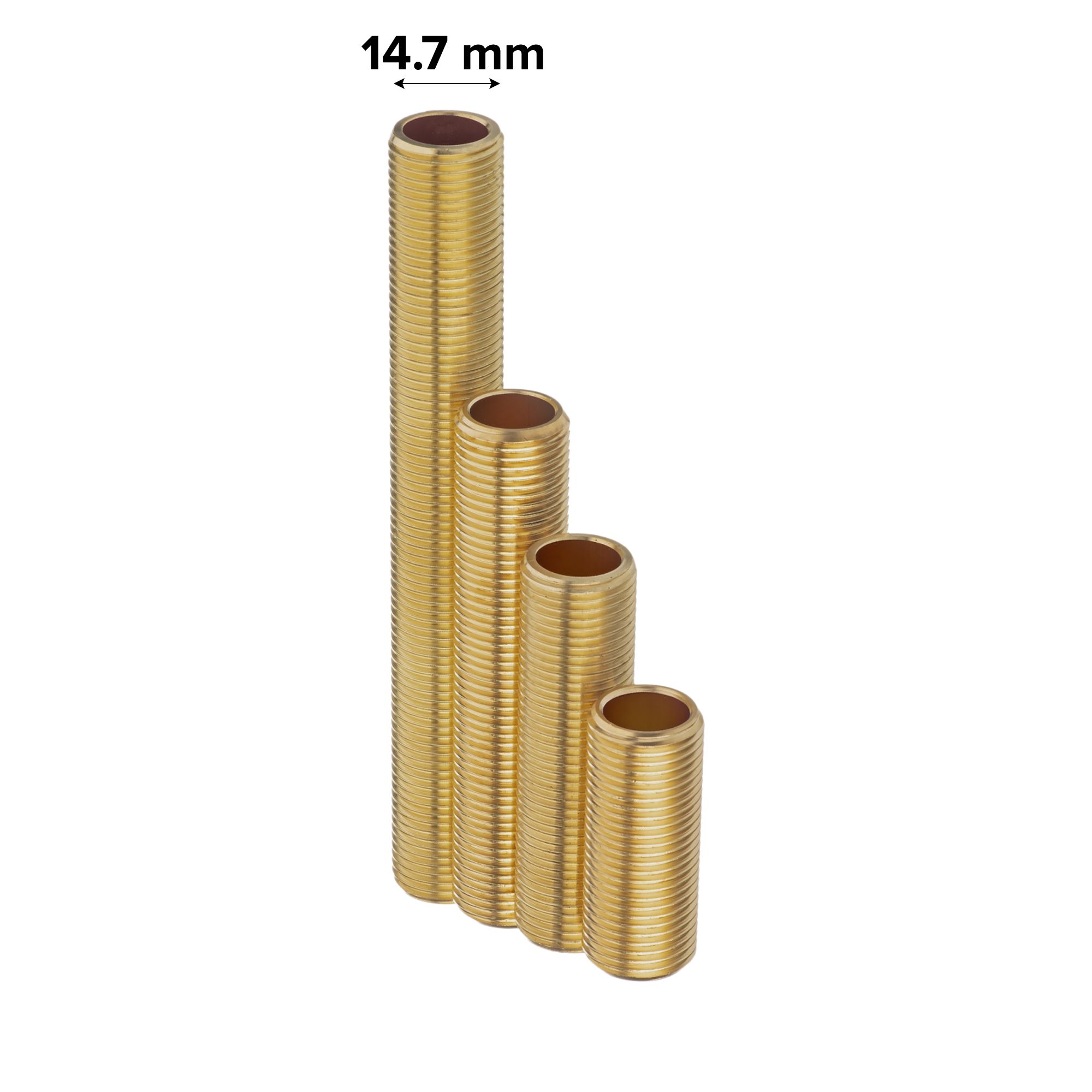 Easi Plumb Straight Gas fitting nipple (Dia)½" x ½"