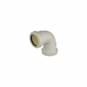 Easi Plumb Waste Pipes Push-fit 90° Equal Swept Pipe elbow (Dia)32mm 32mm