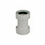 Easi Plumb White Compression Non-adjustable Round 180° Waste pipe Coupler (Dia)40mm