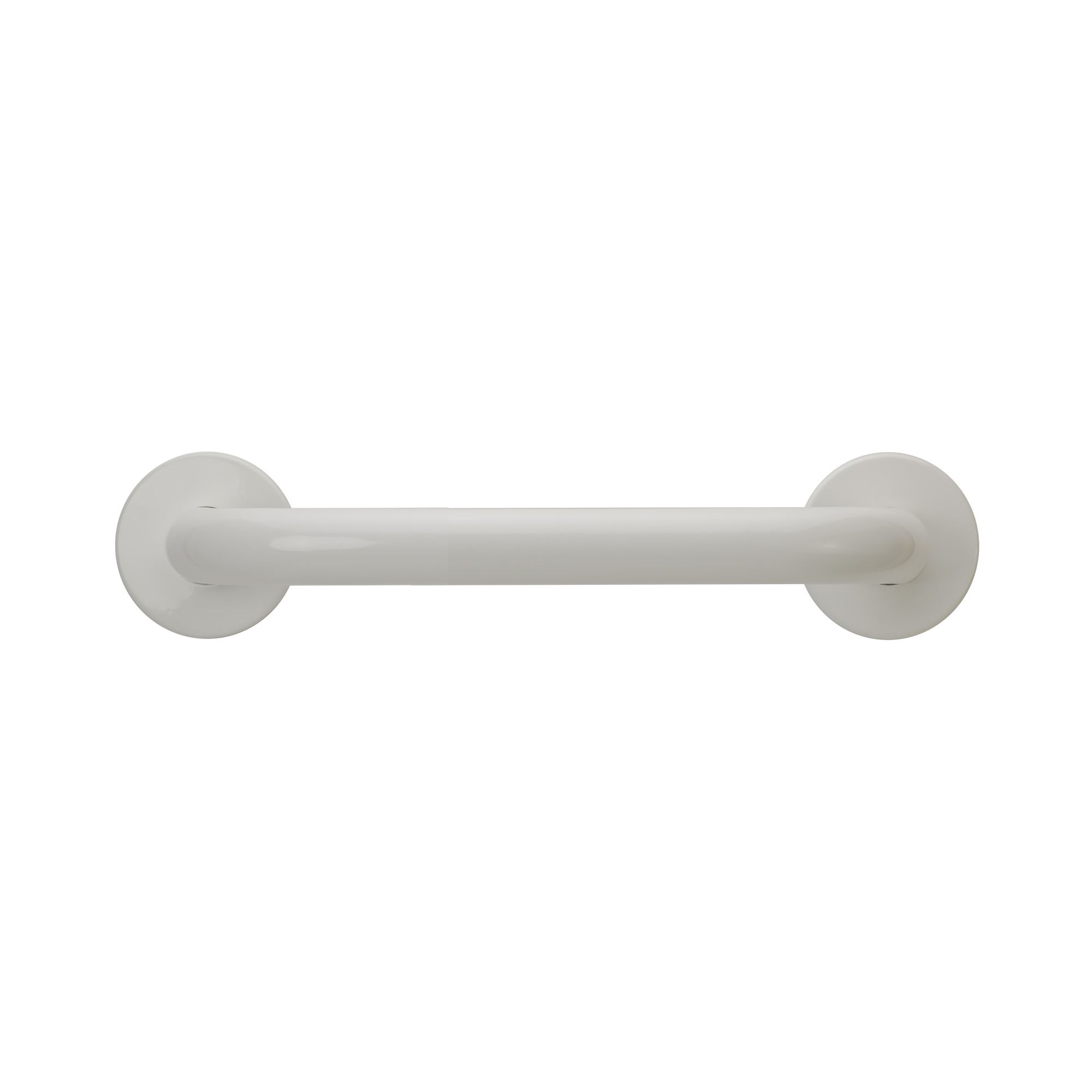 Easi Plumb White Straight Support Grab rail (L)12