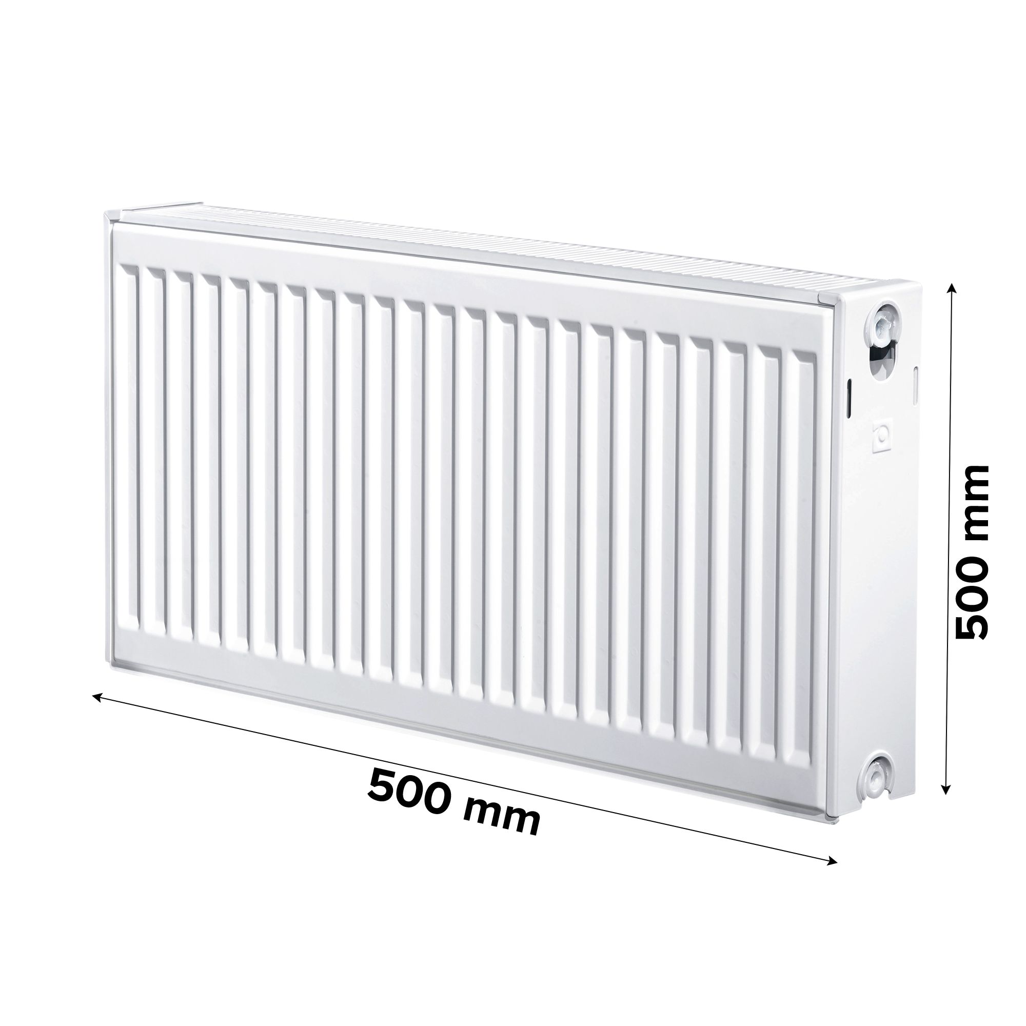 Easi Plumb White Type 22 Double Panel Radiator, (W)900mm x (H)500mm