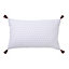 Easton Geometric Grey & white Cushion (L)50cm x (W)30cm