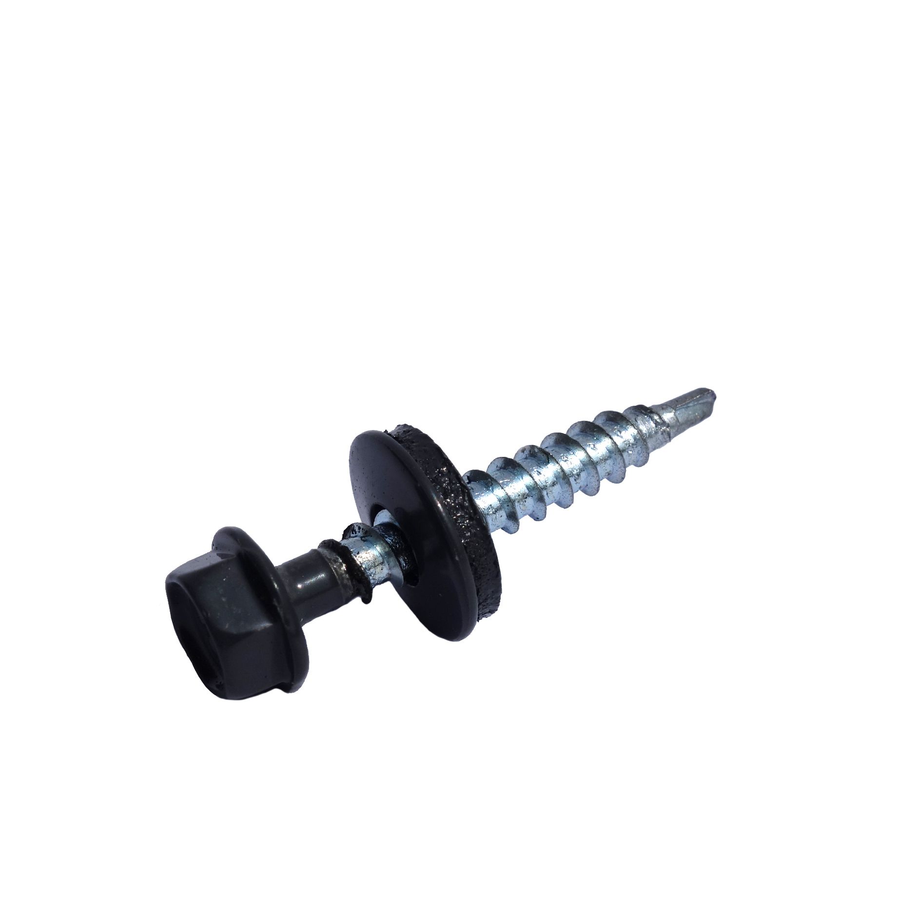 Easy-cover mineral Grey Steel Roofing screw (L)35mm, Pack of 40