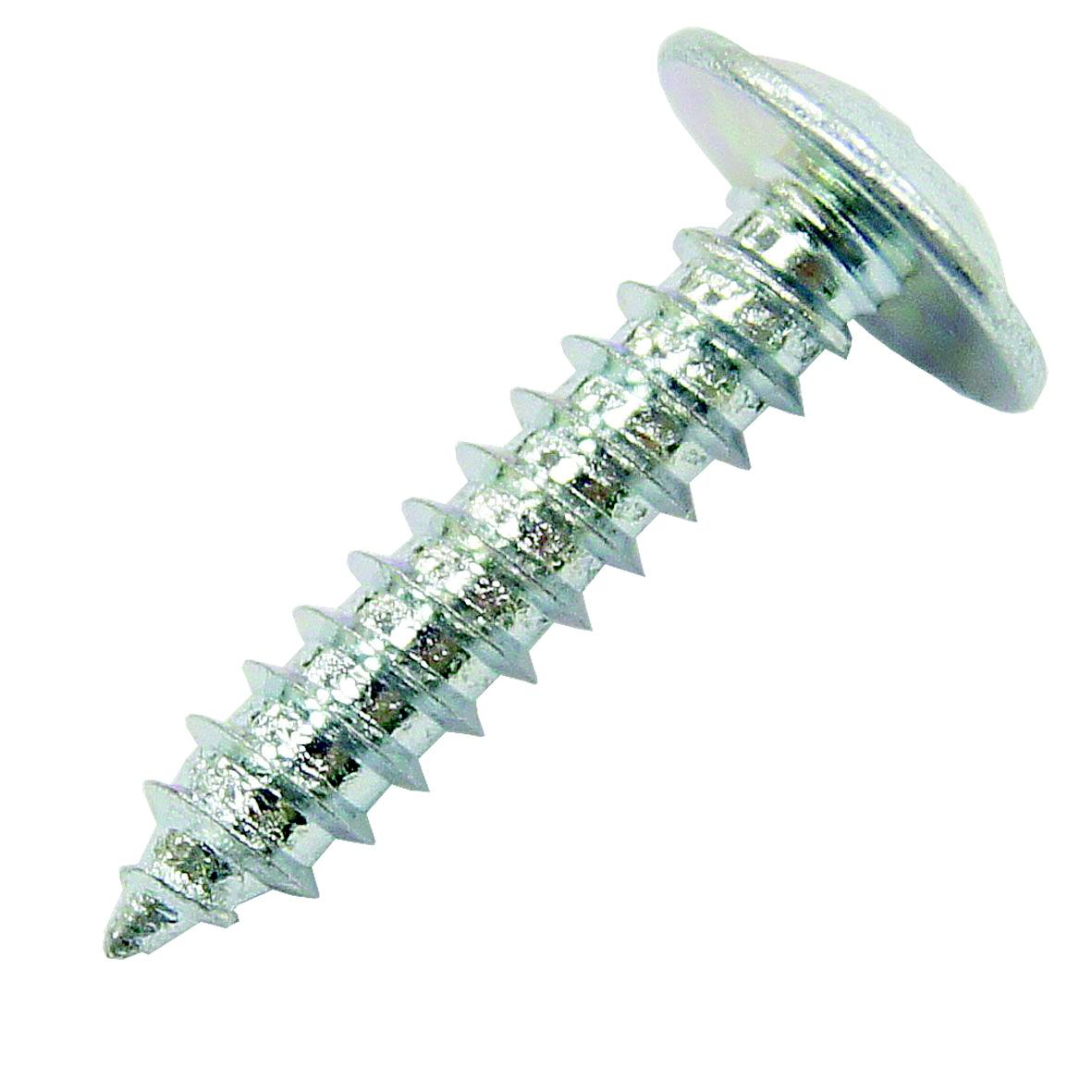Easydrive PZ Flange Bright zinc-plated Screw (Dia)10mm (L)19mm, Pack of 100