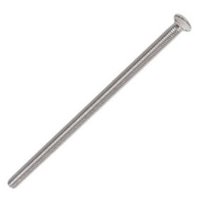 Easydrive Slotted Nickel-plated Brass Electrical Screw (Dia)3.5mm (L)75mm, Pack of 50