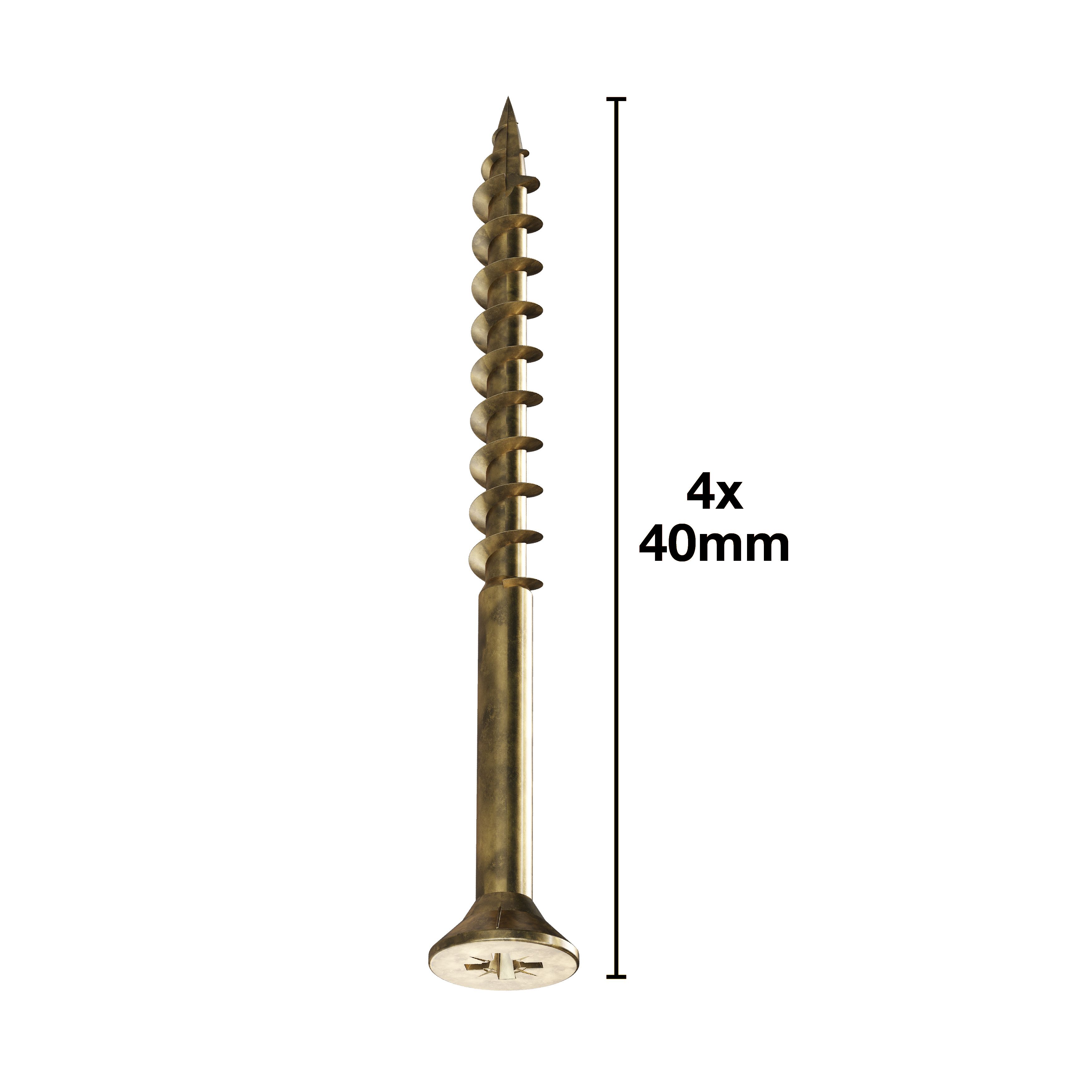 Easydrive TX Countersunk Zinc-plated Steel Multipurpose screw (Dia)7.5mm (L)100mm, Pack of 100
