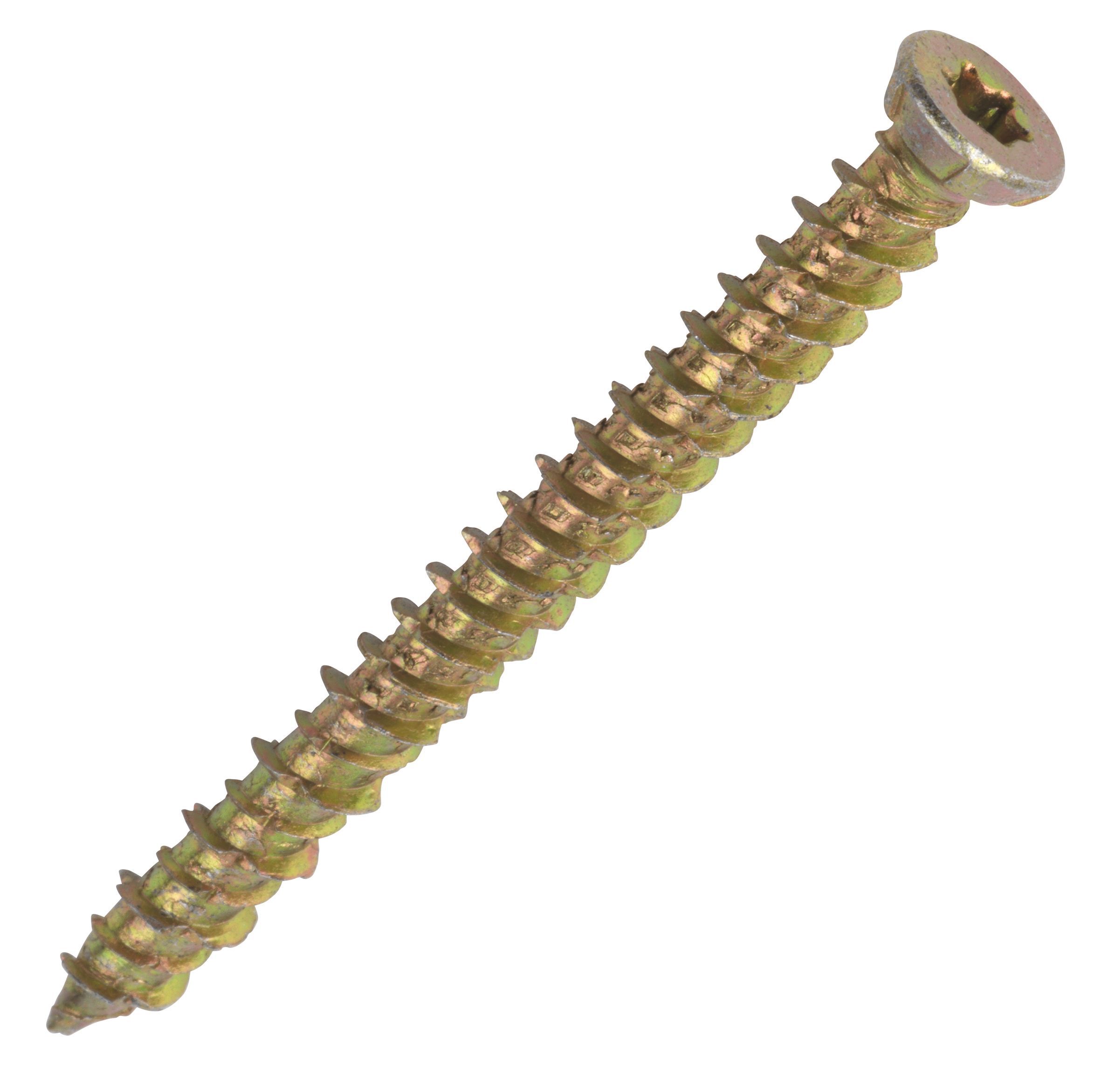 Easydrive TX Countersunk Zinc-plated Steel Screw (Dia)7.5mm (L)100mm, Pack of 100