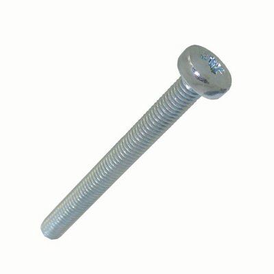 Easyfix M5 PZ Pan head Bright zinc-plated Carbon steel Machine screw (L)50mm, Pack of 25