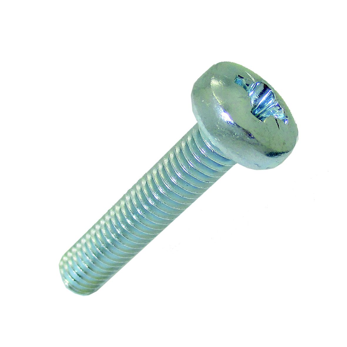 Easyfix M6 PZ Pan head Bright zinc-plated Carbon steel Machine screw (L)30mm, Pack of 25