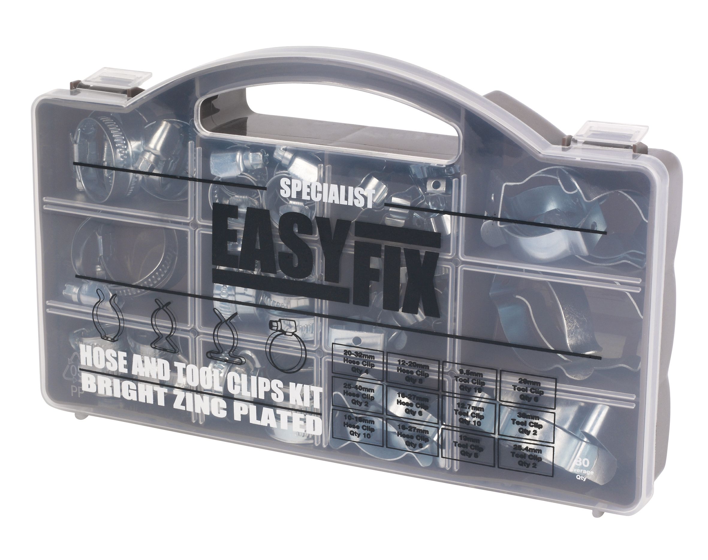 Easyfix Tool clip, Pack of 80 DIY at B&Q