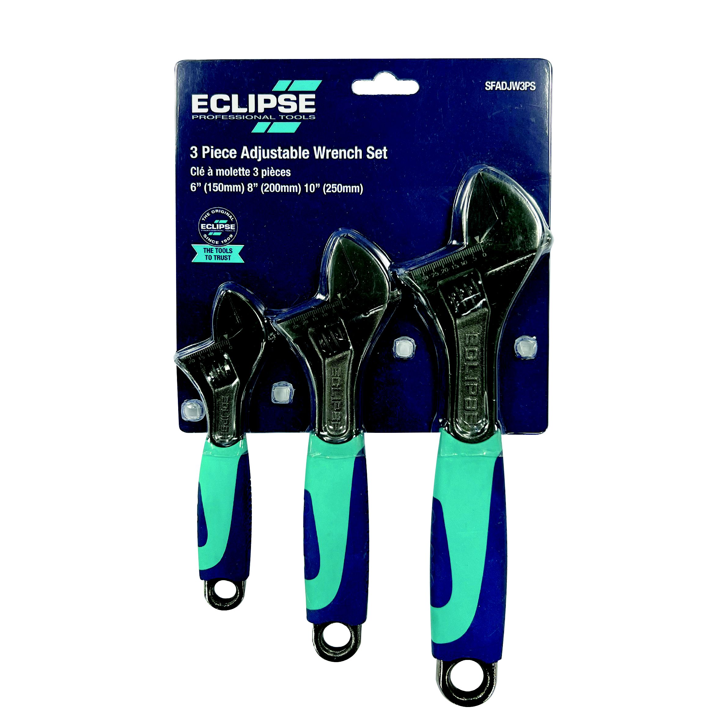 Eclipse Professional Tools Adjustable wrench set (3 piece) - SFADJW3PS