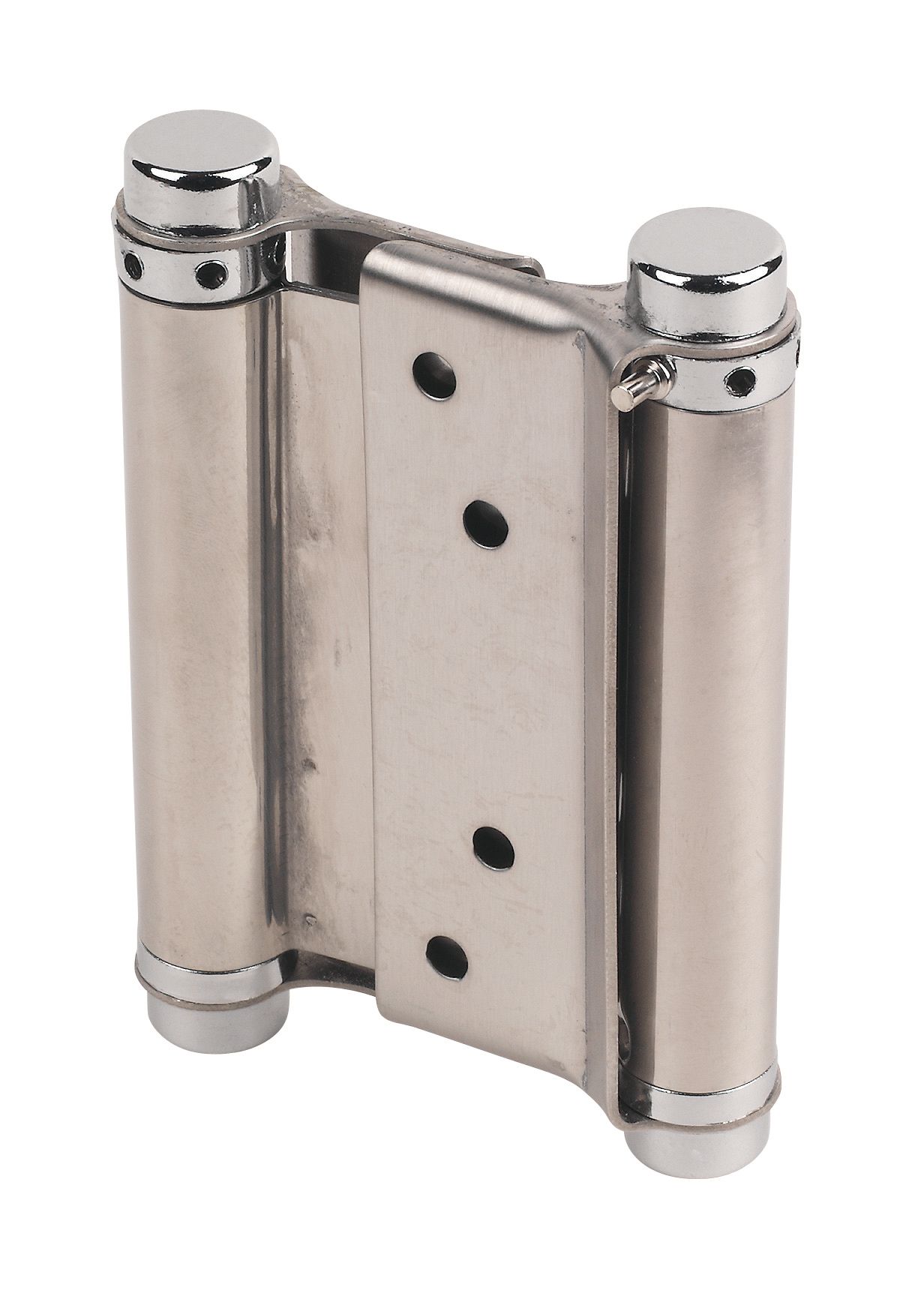 Eclipse Satin Stainless steel Sprung Door hinge 14070 (L)103mm (W)43mm, Pack of 2