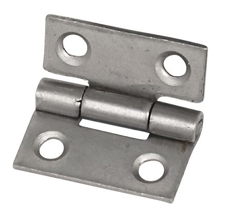 Eclipse Steel Fixed pin Door hinge (L)25mm (W)22mm, Pack of 2